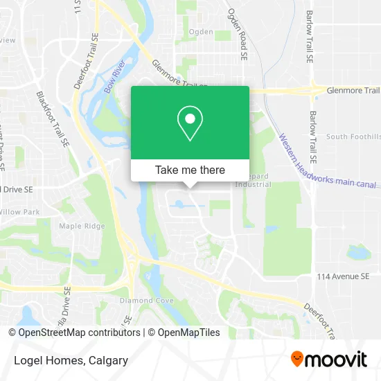 Logel Homes map