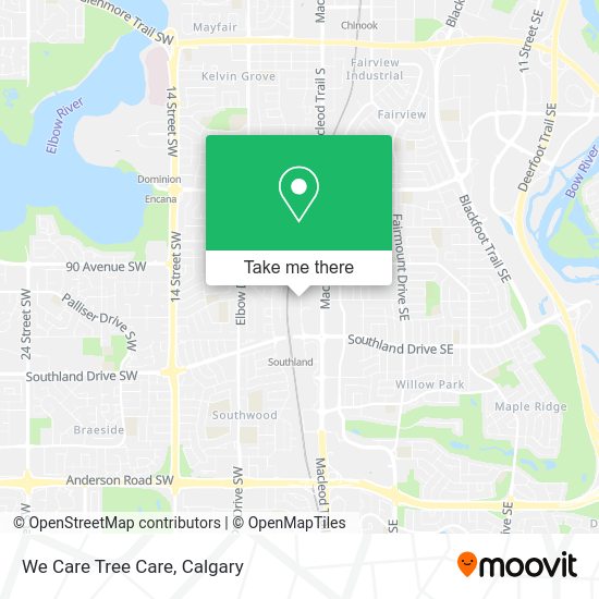 We Care Tree Care map