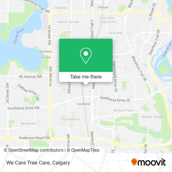 We Care Tree Care map