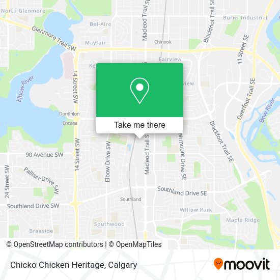 Chicko Chicken Heritage map