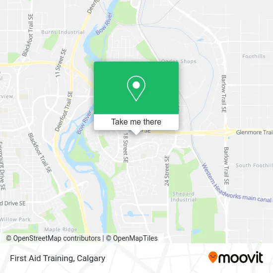 First Aid Training map