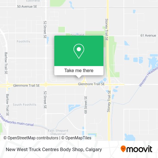 New West Truck Centres Body Shop map