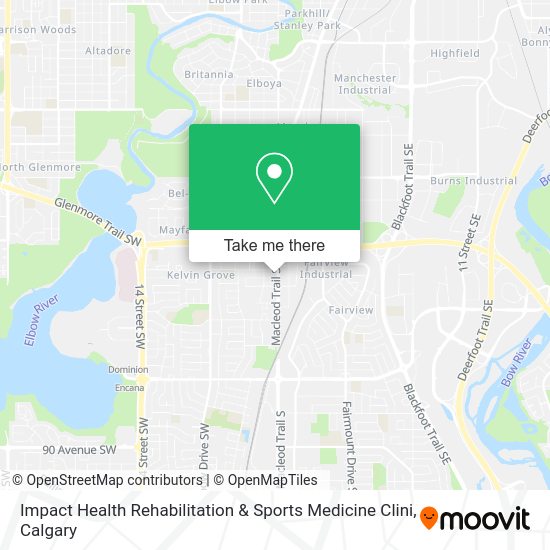 Impact Health Rehabilitation & Sports Medicine Clini map