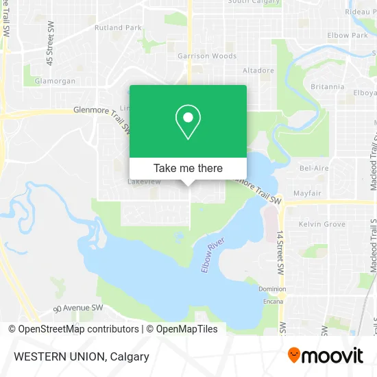 WESTERN UNION map