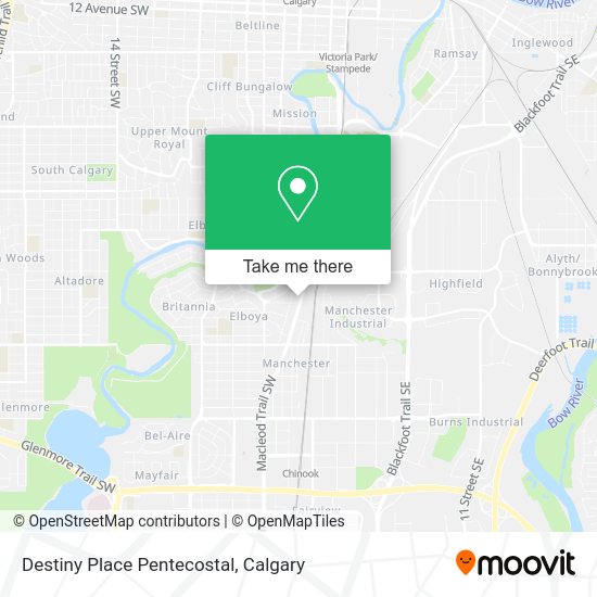 Destiny Place Pentecostal map