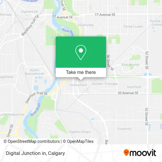 Digital Junction in map