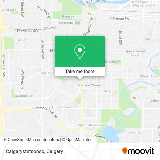 Calgarystetsonsb map