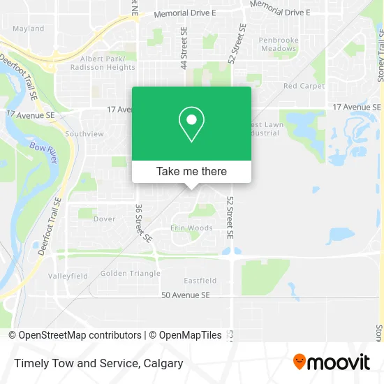 Timely Tow and Service map