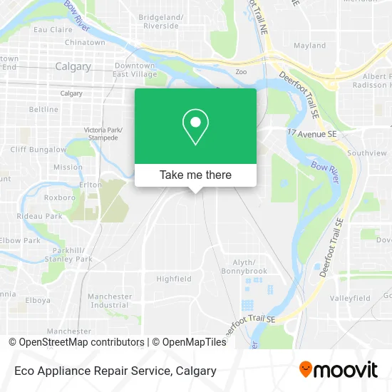 Eco Appliance Repair Service map