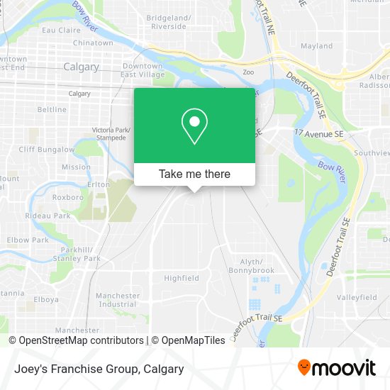 Joey's Franchise Group map