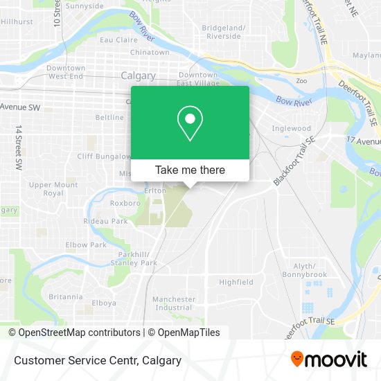 Customer Service Centr map