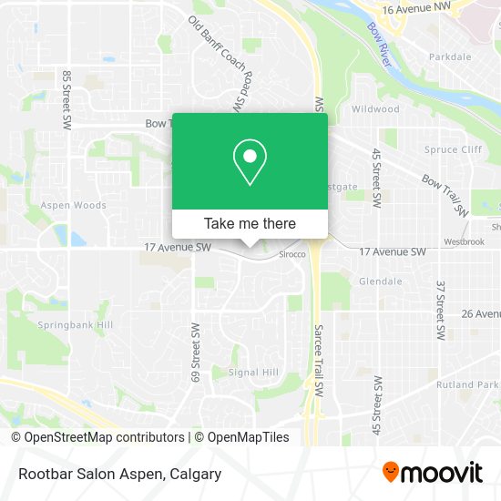 Rootbar Salon Aspen map