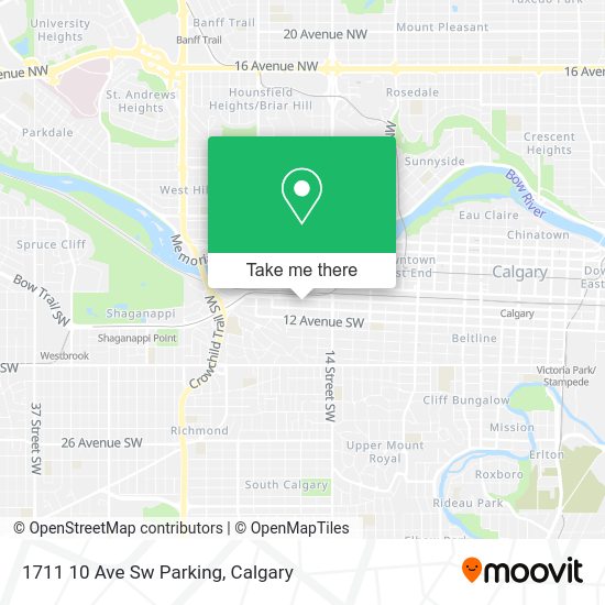 1711 10 Ave Sw Parking map