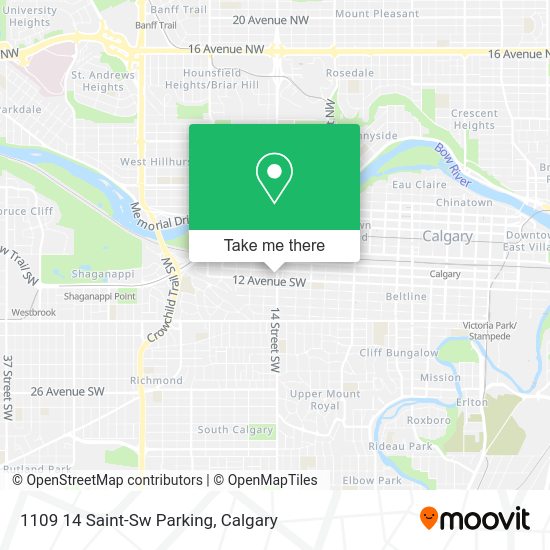 1109 14 Saint-Sw Parking map