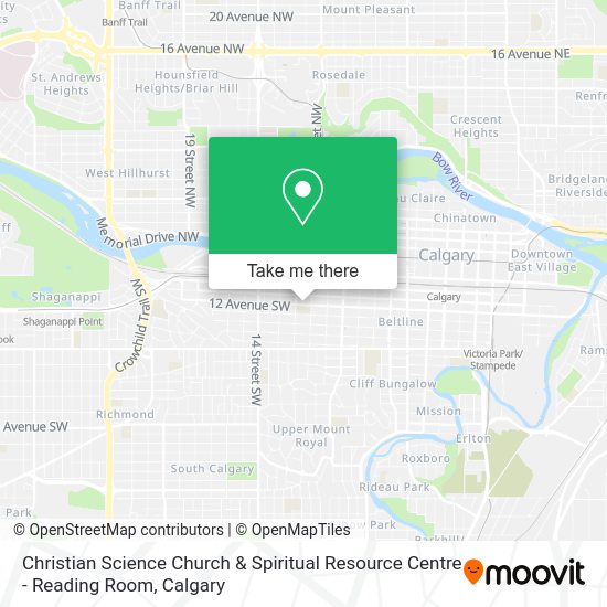 Christian Science Church & Spiritual Resource Centre - Reading Room map