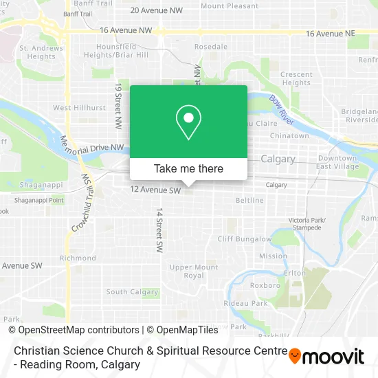 Christian Science Church & Spiritual Resource Centre - Reading Room map
