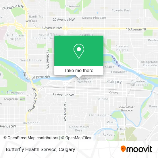 Butterfly Health Service map