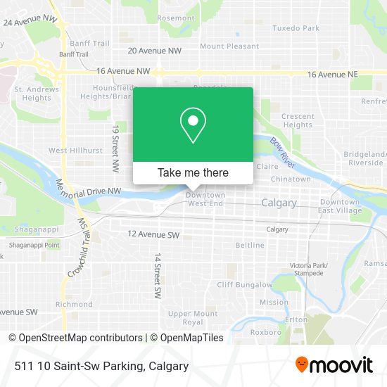 511 10 Saint-Sw Parking map