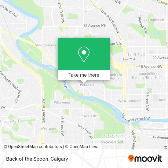 Back of the Spoon map