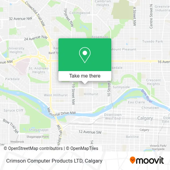 Crimson Computer Products LTD map