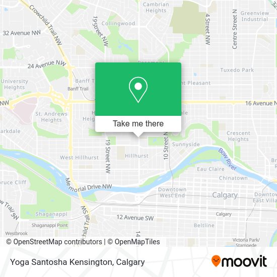 Yoga Santosha Kensington map
