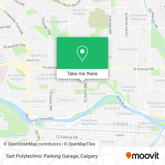 Sait Polytechnic Parking Garage map
