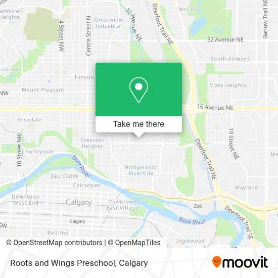 Roots and Wings Preschool map