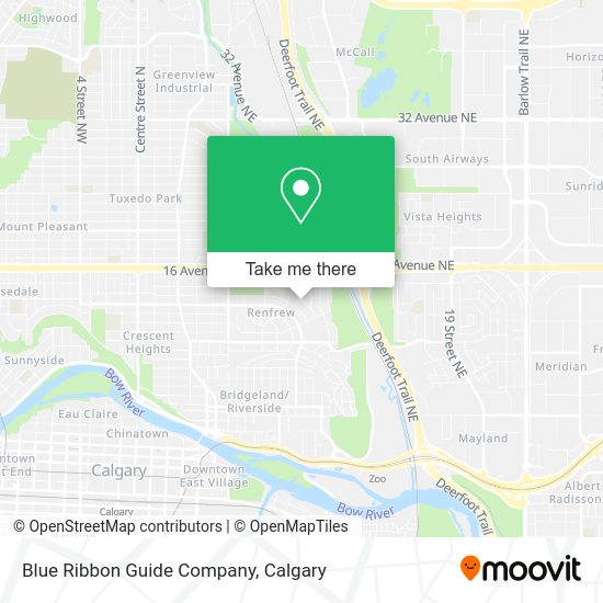 Blue Ribbon Guide Company map