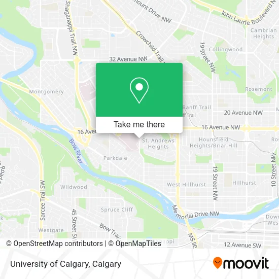 University of Calgary map