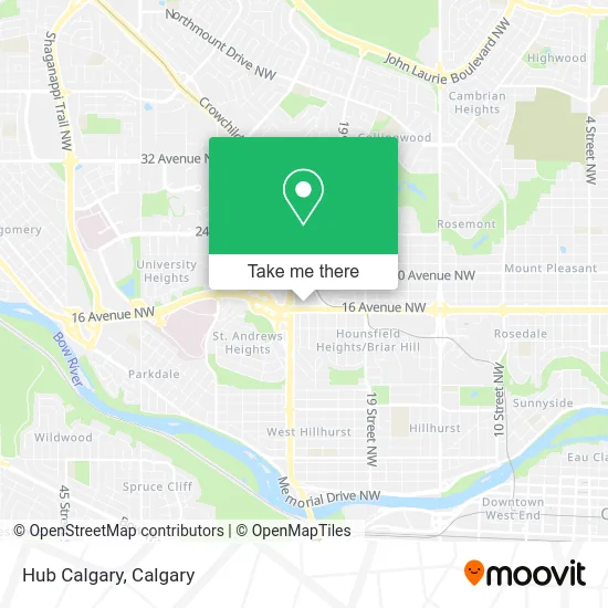Hub Calgary map