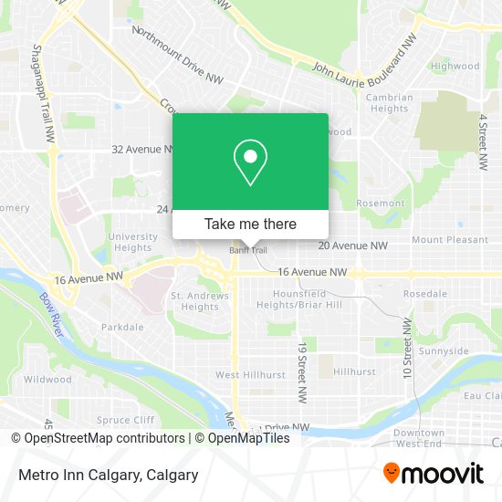 Metro Inn Calgary plan