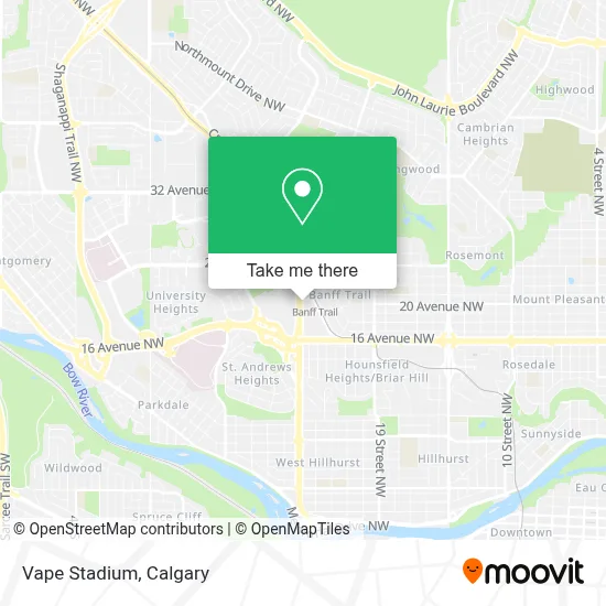 Vape Stadium map