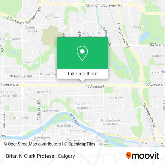 Brian N Clark Professi map