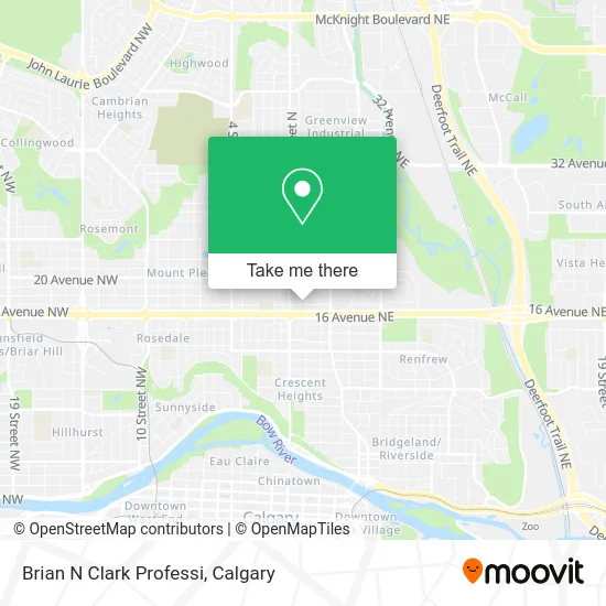 Brian N Clark Professi map