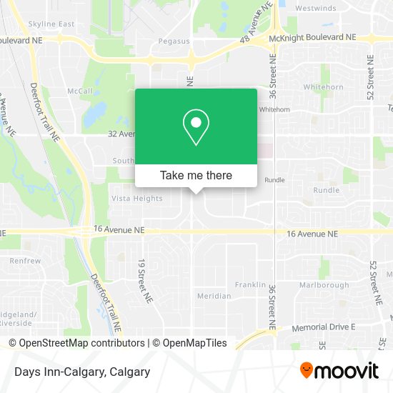 Days Inn-Calgary map