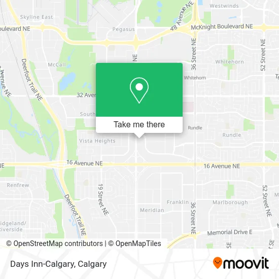 Days Inn-Calgary map