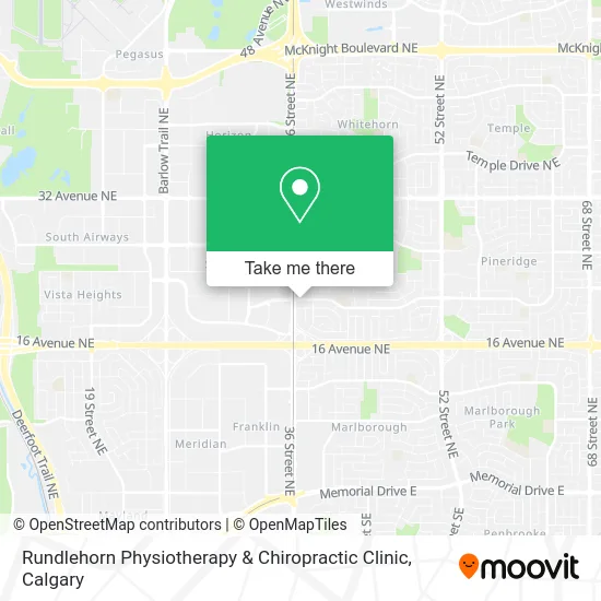 Rundlehorn Physiotherapy & Chiropractic Clinic map