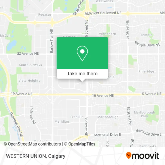 WESTERN UNION map