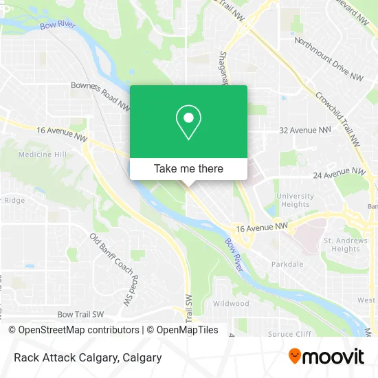 Rack Attack Calgary map
