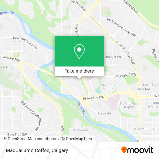 MacCallum's Coffee map