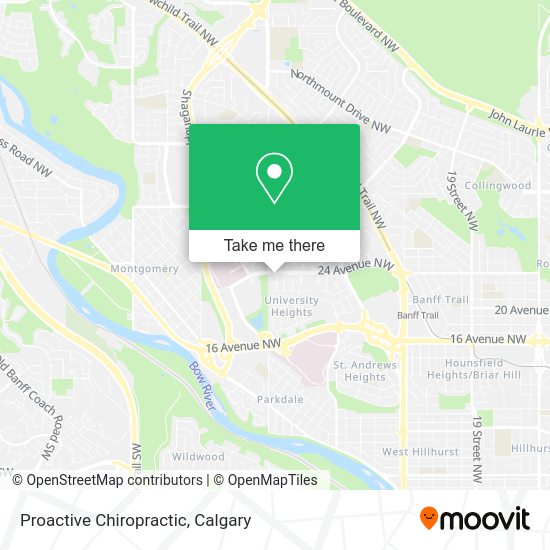 Proactive Chiropractic map