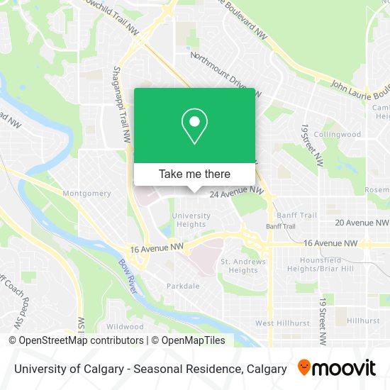 University of Calgary - Seasonal Residence plan