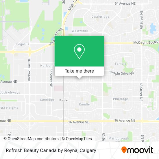 Refresh Beauty Canada by Reyna map
