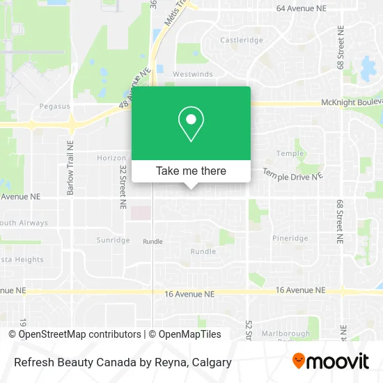 Refresh Beauty Canada by Reyna map