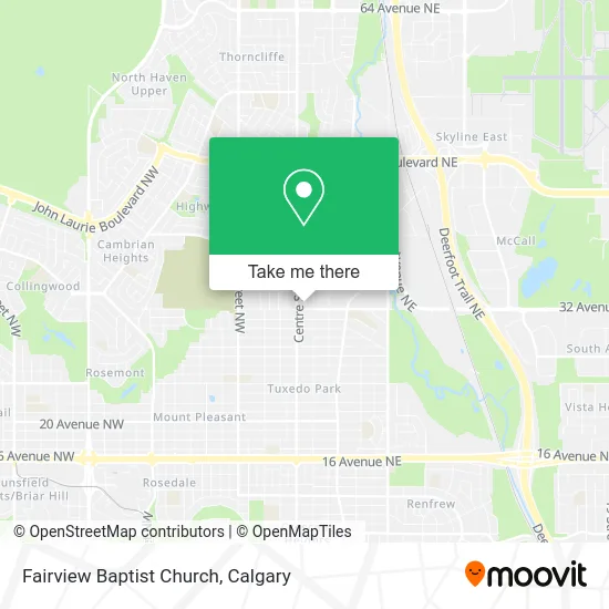 Fairview Baptist Church map