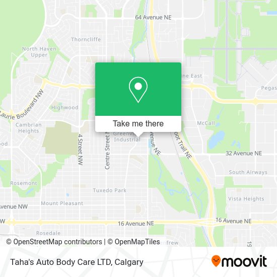 Taha's Auto Body Care LTD map