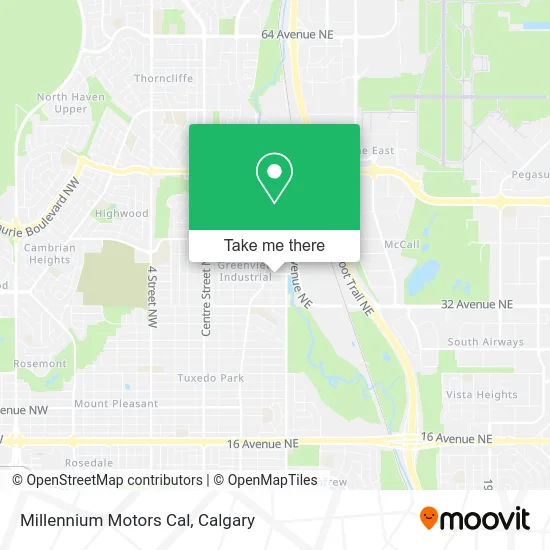 Millennium Motors Cal map