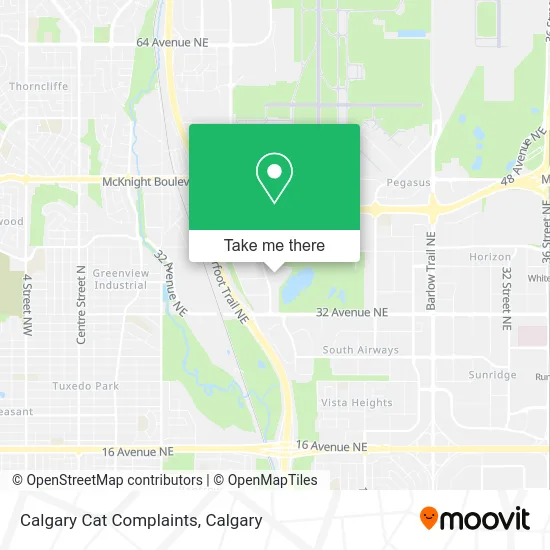 Calgary Cat Complaints map