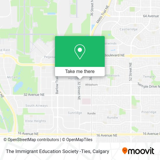 The Immigrant Education Society -Ties map