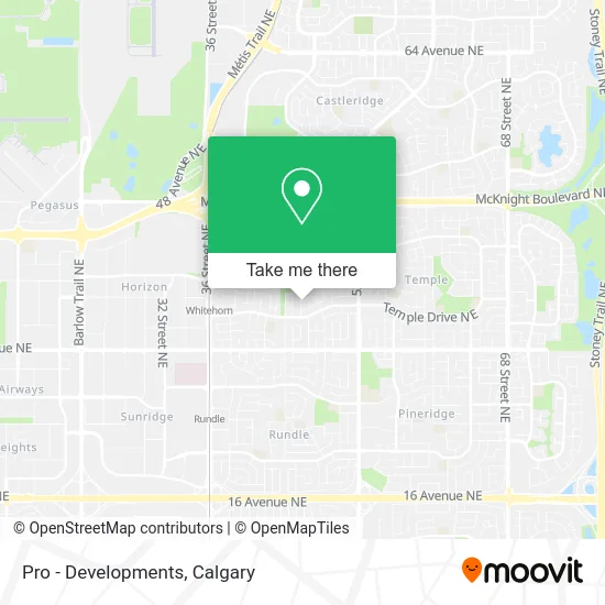 Pro - Developments map
